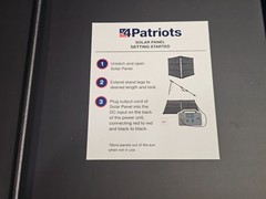 4Patriots 100-Watt Solar Panel Foldable 2 Panels 12V Only with Bag