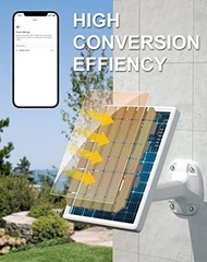 Solar Panel for Ring Camera, Camera Solar Panel Charger Compatible with Ring