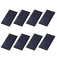 8pcs Mini 4.5V 0.36W 80mA Solar Panels for Photovoltaic Cells