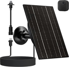 Solar Panel for Blink Outdoor 4/3/XT2/XT Camera, 4W High-Efficiency Solar Charge