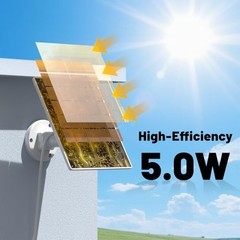 4 Pack Solar Panel Charger for Arlo Pro/Ultra/Go 2 Cameras, 13.1ft Cable