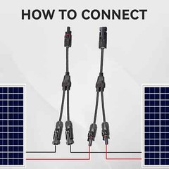 1Pairs x Solar Connector Y T branch M/M/F and F/F/M Y 2 type male 1 female and 2