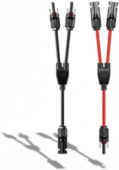 Solar Y Connector, M/FF+F/MM MC4 Y Connector Solar Adapter Plug Kit | Solar Cabl
