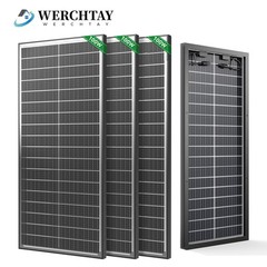 3Pack 100 Watt (300W) Bifacial N-Type Solar Panel 18BB Mono 12V/24V Sunshed home