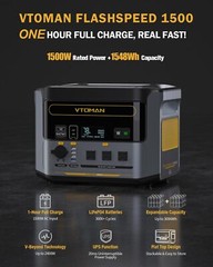 VTOMAN FlashSpeed 1500 Portable Power Station with Extra Battery – 3096Wh/1500W