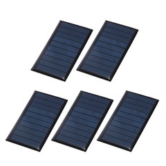 5Pcs 5V 0.45W 90mA Mini Solar Panels, Solar Photovoltaic Power Cells