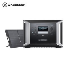 Dabbsson Power Station 1382Wh 2400W DBS1400Pro Solar Generator+120W Solar Panel