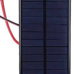 Mini Solar Panel 6V 1W Polysilicon Cell with 30cm Cable, 3-Pack
