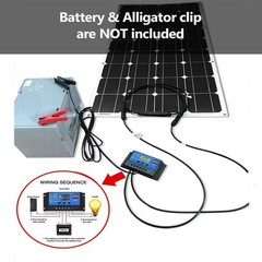 150w Flexible Solar Panel using MonoPlus Cells For 12v Battery RV Boat Off Grid