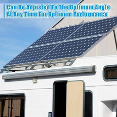2 Set Adjustable Solar Panel Tilt Mount Bracket Aluminum Alloy Solar Panel Mount