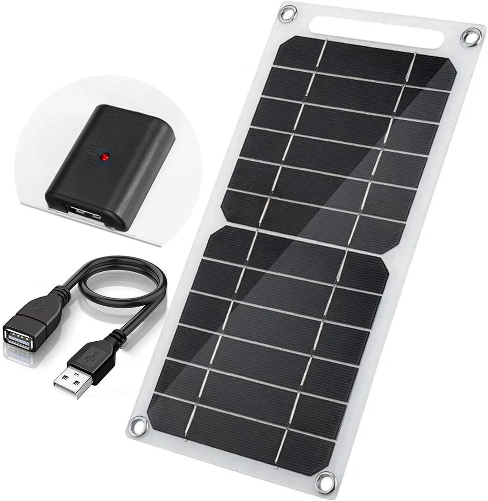 Mini 5V 6W USB Solar Panel, Portable 5 Volt 6 Watt High Efficiency Monocrystalli