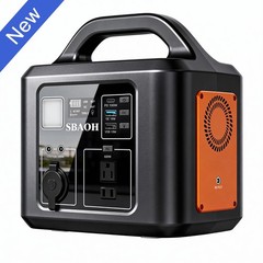 SBAOH Portable Power Station 600W/538.7Wh Solar Generator Power Sup⁣ply（NEW)