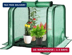 Portable Mini Greenhouse Small Green House with Waterproof Pad 23x13x
