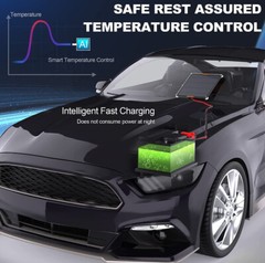 Waterproof Solar Battery Maintainer Car RV Charger 12 Volt Tender Trickle 5W New