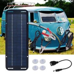 60W Solar Panel 12V Olt Trickle Battery Charger For Caravan Car Van Boat Kit New