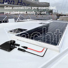 Solar Entry Gland, Dual Cable Entry Housing with 1Ft 10Awg Solar Cable, IP68 UV