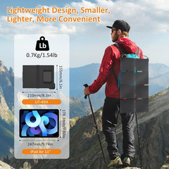 Solar Panel 45W Portable Solar Panels 25% High Efficiency Foldable Charger | Lig