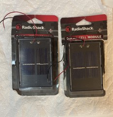 2 RadioShack 6v 50mah .3w Solar Cell Energy Module Wire Leads Encap 277-1205 —1