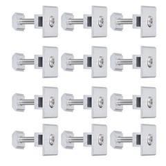 12Pcs Solar Panel Middle Clamp 35mm Aluminium Solar Panel Mount Mid Clip USA
