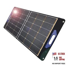 100W Portable Foldable Solar Panel – Shade Stopper Technology, ETFE, USB-A &