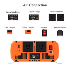 200W 2Pack Bifacial Solar Panel&2000W Power Inverter&MPPT 40A Solar Controller