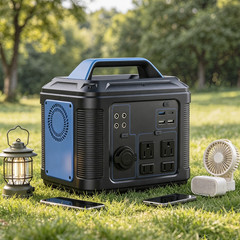 296Wh 80000mAh Li Battery 300W Portable Power Station Solar Generator Outdoor RV
