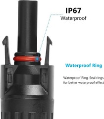 SinLoon 10 Sets Solar Connectors IP67 Waterproof Solar Panel Connectors 1000V 30