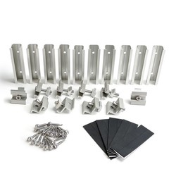 Solar Panel Mounting Brackets Mid and End Clamps and Rails Kit for Roofing So…