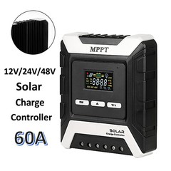 20-60A MPPT Solar Charge Controller Charger 12V/24V/48V with Color LCD Display