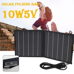 10W Solar Panel Charger Portable Water Proof 2 Fold Solar Board for Hiking