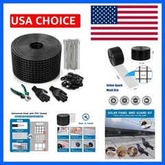 Solar Panel Bird Guard 6in x 100ft 19 Gauge PVC Coated Mesh