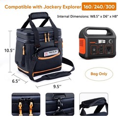 Double-Layer Travel Case for Jackery Explorer 300/240/160 – Ultimate Protection