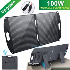 🔥100W Foldable Solar Panel Outdoor Waterproof Charger with 5V USB and 18V DC