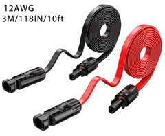 12AWG Window Pass through Solar Panel Extension Cable Flat Wire for Zendure/Ecof