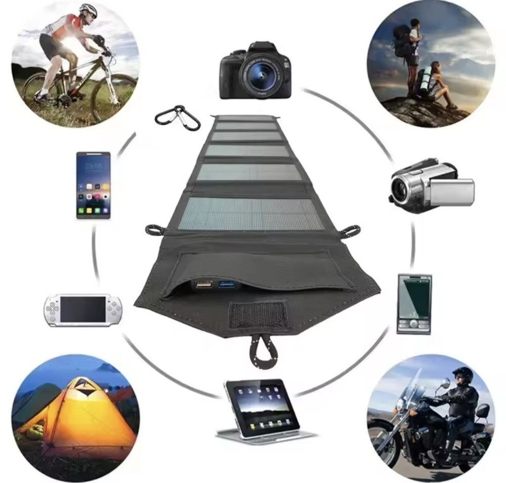 4 fold 100W Foldable solar panel 20w/h portable solar panels Fast charger USB 5V