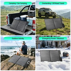 100W Ultra-Light Portable Solar Panel, N-Type 25% High Efficiency Solar Charger