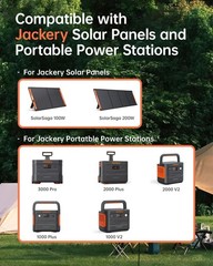 Solar Panel Connectors Jackery Explorer Portable Power Station 3000 Pro / 2000