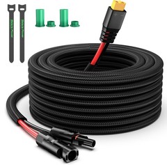 Bateria Solar Charge Cable to XT60 Adaptor and Solar Connectors – 12AWG 10FT …
