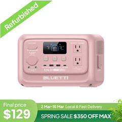 BLUETTI Elite 30 V2 Pink 288Wh 600W Portable Power Station Generator for Camping