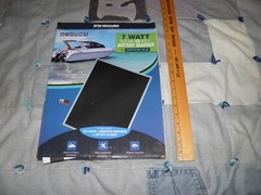 Competition Solar 7-Watt Amorphous Solar 12V Power Battery Charger, Used in box