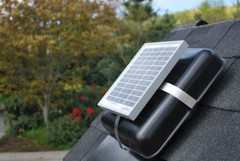 Solar Roof Vent – Solar Attic Fan – Solar RVOblaster with “Black” Vent