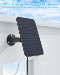 5W Solar Panel for Blink Camera Outdoor, Solar Panel Charger Compatible with …