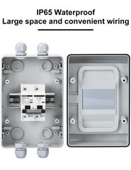 DC 100 Amp Breaker Outdoor Disconnect Miniature Circuit Breaker for Solar Pa