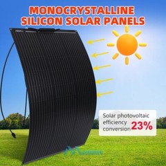 400W 200W Flexible Solar Panel Mono 12V Portable for Camping Home RV Boat Marine
