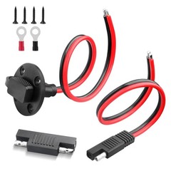12AWG Weatherproof Solar SAE Power Socket Sidewall Port SAE Quick Connector H…