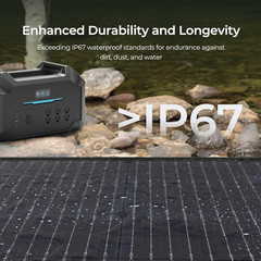 400W Portable Solar Panel Suitcase, 23% High Efficiency Foldable Solar Charger f