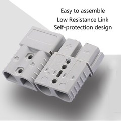 Double Pole SB120 Plug for Solar Panel Caravans Battery with Copper Contacts