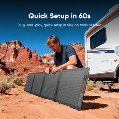 Jackery SolarSaga 100W Air Solar Panel,Bifacial