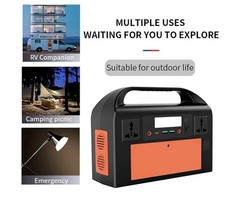 Portable Power Station 300W 90000mAh Outdoor Backup Battery 220V Orange