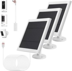 Solar Panel Outdoor for Ring Cameras () Spotlight Cam White 3P